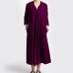 Chiara Boncompagno abbigliamento donna autunno inverno 2026 abito maniche lunghe borgogna