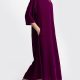 Chiara Boncompagno abbigliamento donna autunno inverno 2026 abito maniche lunghe borgogna