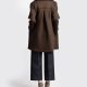 Chiara Boncompagno abbigliamento donna autunno inverno 2026 cappotto corto con bottoni marrone