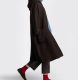 Chiara Boncompagno abbigliamento donna autunno inverno 2026 cappotto lungo con cappuccio marrone