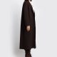 Chiara Boncompagno abbigliamento donna autunno inverno 2026 cappotto con bottoni marrone
