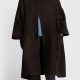 Chiara Boncompagno abbigliamento donna autunno inverno 2026 cappotto lungo con cappuccio marrone