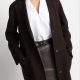 Chiara Boncompagno abbigliamento donna autunno inverno 2026 cappotto con bottoni marrone