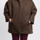 Chiara Boncompagno abbigliamento donna autunno inverno 2026 cappotto con zip e cappuccio