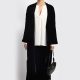 Chiara Boncompagno abbigliamento donna autunno inverno 2026 completo con blusa a maniche lunghe nero