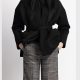 Chiara Boncompagno abbigliamento donna autunno inverno 2026 cappotto corto con cintura nero