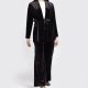 Chiara Boncompagno abbigliamento donna autunno inverno 2026 giacca in velluto con cintura nero