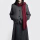 Chiara Boncompagno abbigliamento donna autunno inverno 2026 giubotto grigio in tessuto con bottoni