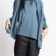 Chiara Boncompagno abbigliamento donna autunno inverno 2026 maglia collo alto e jeans caviglia blu